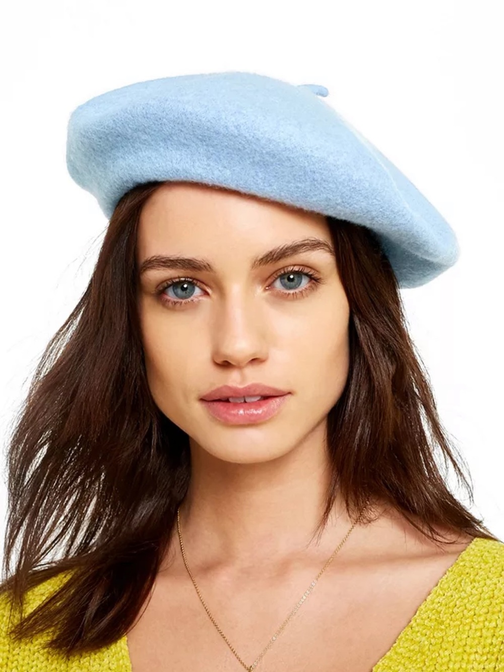 Banash Wool Vintage Beret Hat Hong Kong Yellow Slouchy Old Money Parisian French
